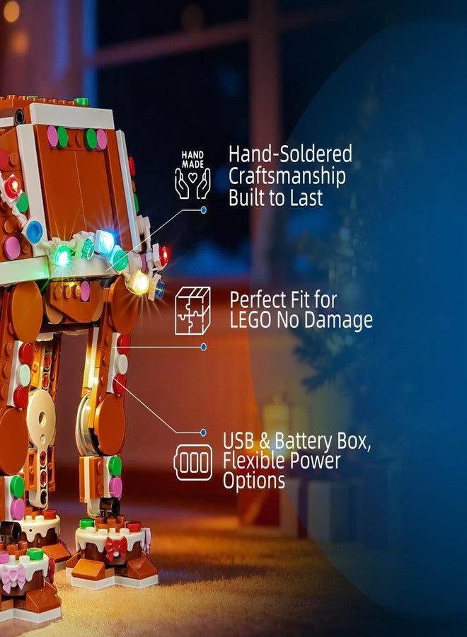 YEABRICKS LED Light for Lego-40806 Star Wars Gingerbread at-at Walker Building Blocks Model (Building Set NOT Included) - Image 4